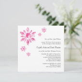 Faire-part de mariage de Crystal (blanc) (Debout devant)