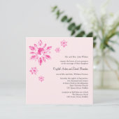 Faire-part de mariage de Crystal (rose) (Debout devant)