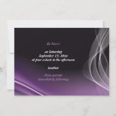 Faire-part de mariage de cycliste routier pourpre (Dos)