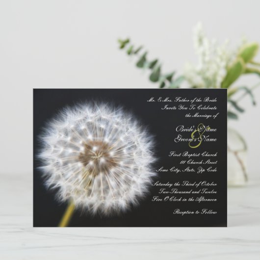 Faire-part de mariage de Dandelion (Debout devant)