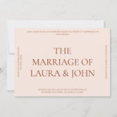 Faire-part de mariage de déclaration en gras (Devant)