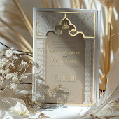 Faire-part de mariage de dentelle architecturale o