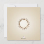 Faire-part de mariage de dentelle de Catalina (Dos)