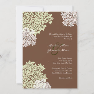 Faire-part de mariage de dentelle de la reine Anne