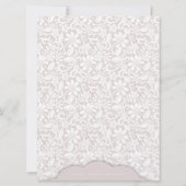 Faire-part de mariage de dentelle décorative (Dos)