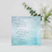 Faire-part de mariage de dentelle marine (Debout devant)