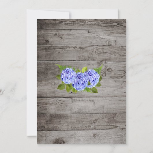 Faire-part de mariage de dentelle rustique (Dos)