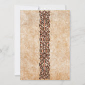 Faire-part de mariage de design celtique irlandais (Dos)