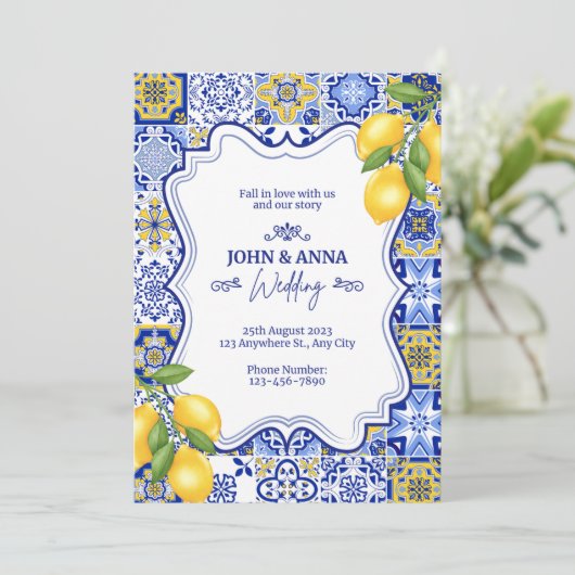 Faire-part de mariage de design indien (Debout devant)