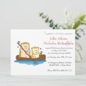 Faire-part de mariage de dessin de Hedgehog (Debout devant)