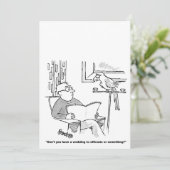 Faire-part de mariage de dessin personnalisé (Debout devant)