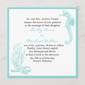 Faire-part de mariage de destination