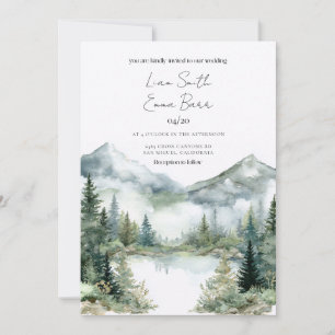 Faire-part de mariage de destination Aspen Colorad