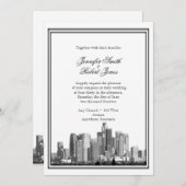 Faire-part de mariage de destination de Houston (Devant / Derrière)