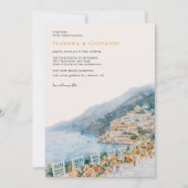 Faire-part de mariage de destination de la côte d' (Devant)
