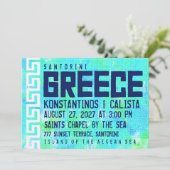 Faire-part de mariage de destination de la GRÈCE (Debout devant)