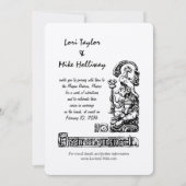 Faire-part de mariage de destination de plage du (Devant)