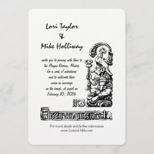 Faire-part de mariage de destination de plage du