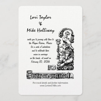 Faire-part de mariage de destination de plage du