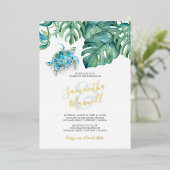 Faire-part de mariage de destination | Tortue de m (Debout devant)