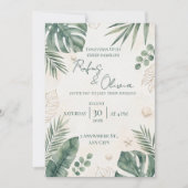 Faire-part de mariage de destination tropicale | F (Devant)