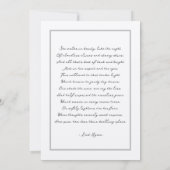 Faire-part de mariage de devis personnalisé de scr (Dos)