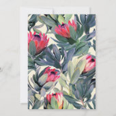 Faire-part de mariage de douche tropicale feuille (Dos)