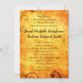 Faire-part de mariage de fer à cheval rustique (Dos)