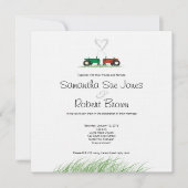 Faire-part de mariage de ferme d'été (Devant)