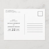 Faire-part de mariage de ferme rustique (Dos)