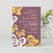 Faire-part de mariage de Fête des mariées papillon (Debout devant)