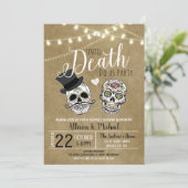 Faire-part de mariage de fête prénuptiale d'Hallow (Debout devant)