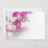 Faire-part de mariage de Fêtes des mariées florale (Dos)