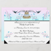 Faire-part de mariage de fierté transgenre (Devant / Derrière)