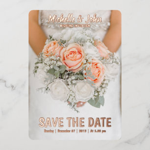 faire-part de mariage de film élégant