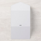 Faire-part de mariage de finition tout en une perl (Dehors)