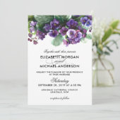 Faire-part de mariage de fleur d'alto (Debout devant)