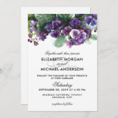 Faire-part de mariage de fleur d'alto (Devant / Derrière)