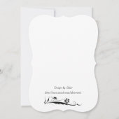 Faire-part de mariage de fleur d'aubépine (Dos)