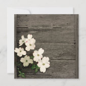 Faire-part de mariage de fleur de bois de rose (Dos)