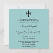 Faire-part de mariage de Fleur de lis (Devant)