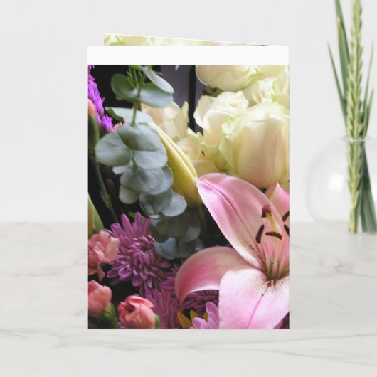 Faire-part de mariage de fleurs (Dos)