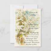 Faire-part de mariage de fleurs Apple (Devant)