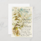 Faire-part de mariage de fleurs Apple (Devant / Derrière)