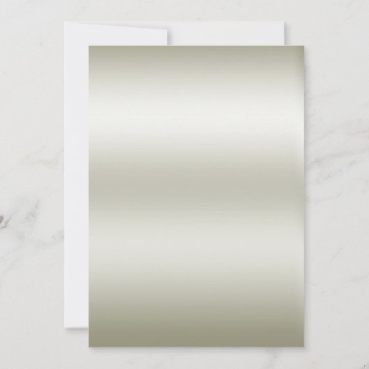 Faire-part de mariage de fleurs blanches dorées (Dos)