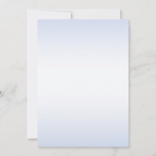 Faire-part de mariage de fleurs bleues botaniques (Dos)