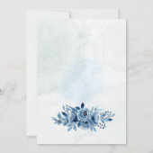 Faire-part de mariage de fleurs d'aquarelle (Dos)