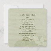 Faire-part de mariage de fleurs de bois de chien (Dos)