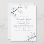 Faire-part de mariage de fleurs de cerisiers (Devant)