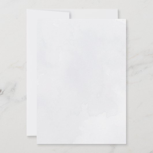 faire-part de mariage de fleurs de corail bleu (Dos)